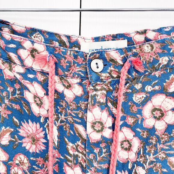 Sundance Kalini Linen Blend Floral Print Shorts - Picture 3 of 8